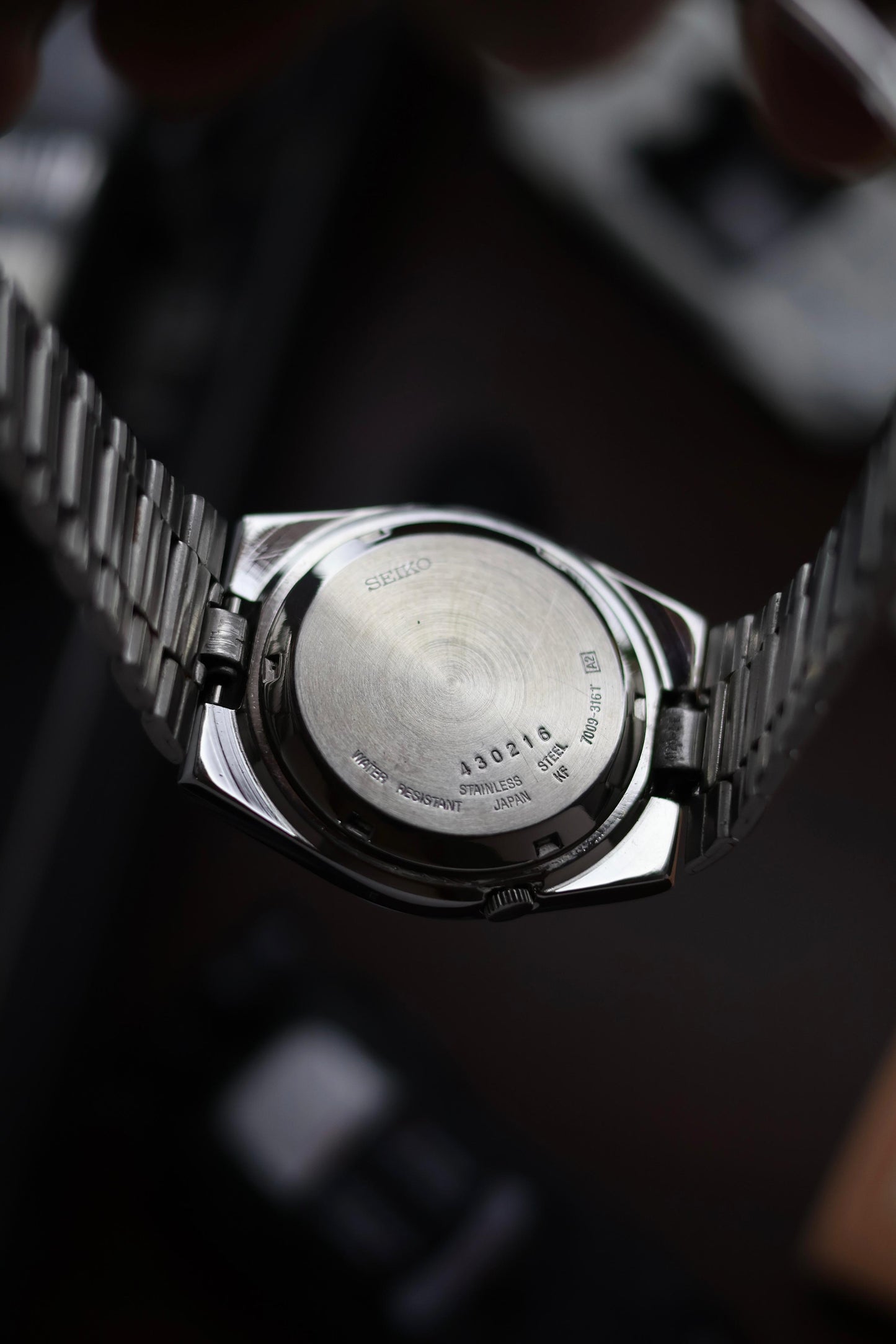 1984 Seiko 5 Railway Time Black Dial - Automatic Vintage Watch (Pre Owned) - SE518