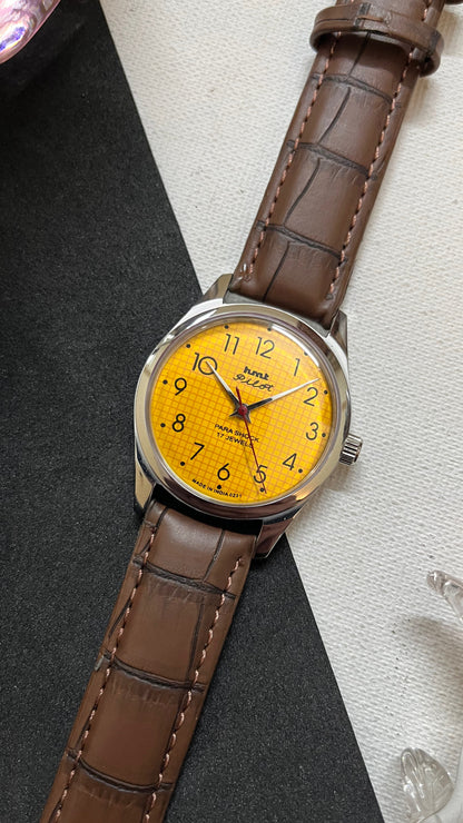 HMT Pilot Graph Dial- YELLOW