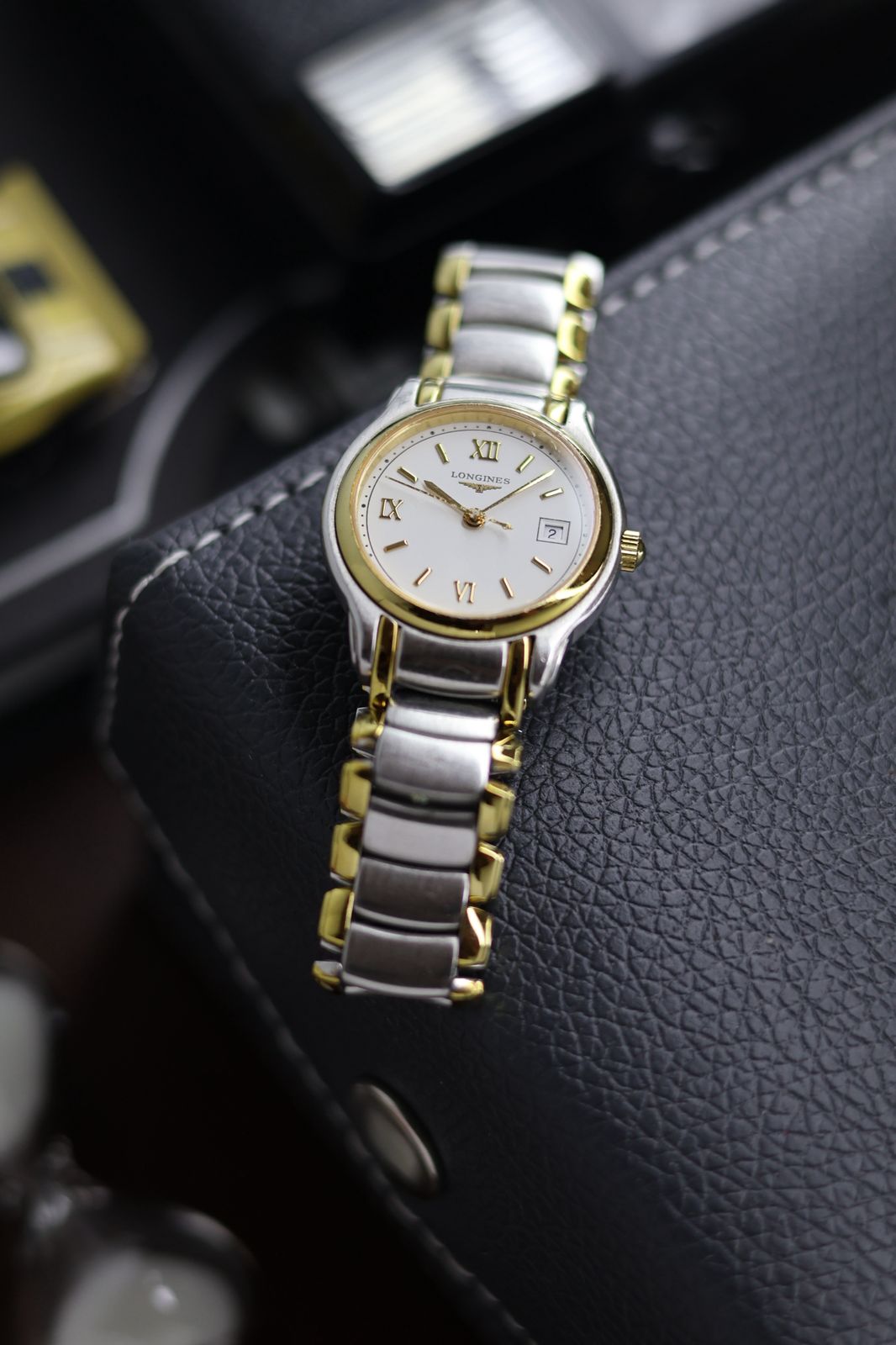 (Extremely Rare) LONGINES Ladies Two-Tone Enamel Dial - Swiss Vintage Watch (Pre Owned)