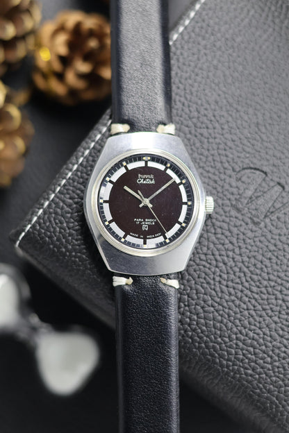 Vintage HMT Chetak Black Dial - in Original Condition - Mechanical Hand Winding Watch (Pre Owned) - A597