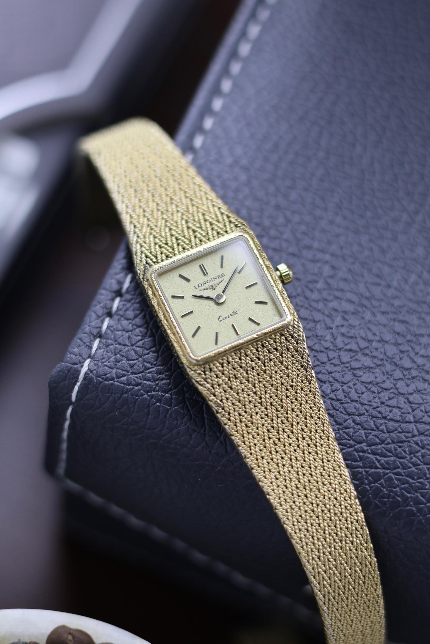 (Extremely Rare) LONGINES Snowflake Dial with Braided Bracelet - Swiss Vintage Watch (Pre Owned) - A229