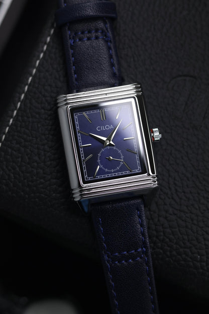 CILOA TANK Blue Dial Watch with Small Seconds - READY TO SHIP (IMPORTED)