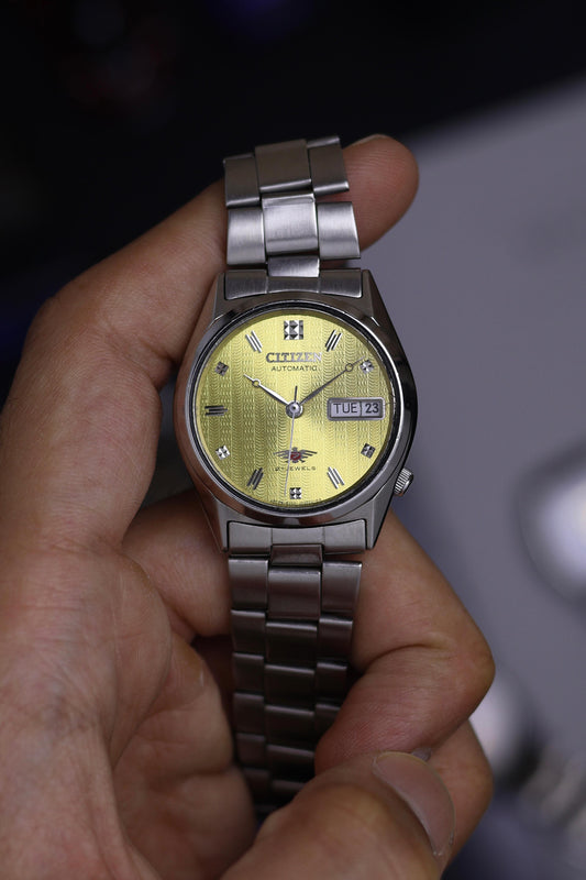 (Extremely Rare) Citizen Eagle 7 Gold Guilloche Dial - Automatic Vintage Watch (Pre Owned) - SE751