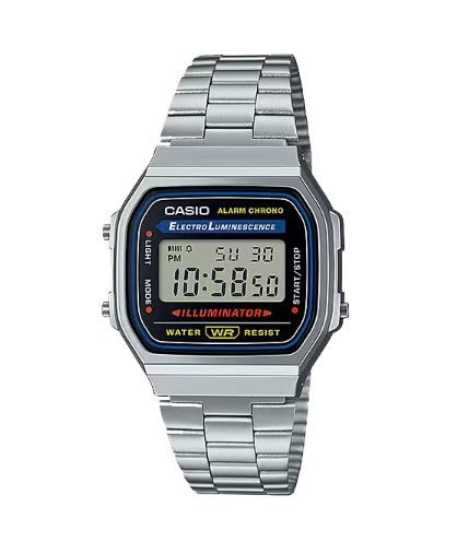 CASIO A168WA-1 - D131 with JUBILEE BRACELET - BUNDLE (SAVE ₹149)