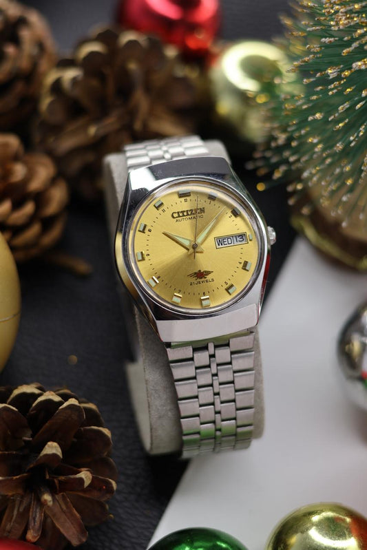 (Super Rare) Citizen Eagle 7 Champagne Dial - Automatic Vintage Watch (Pre Owned) - SE565