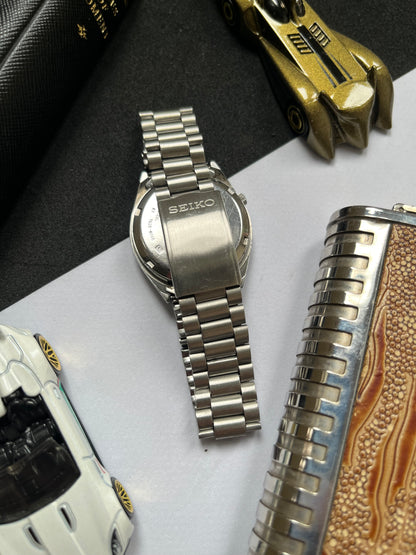 Seiko 5 - Silver Patterned Dial (Pre Owned)