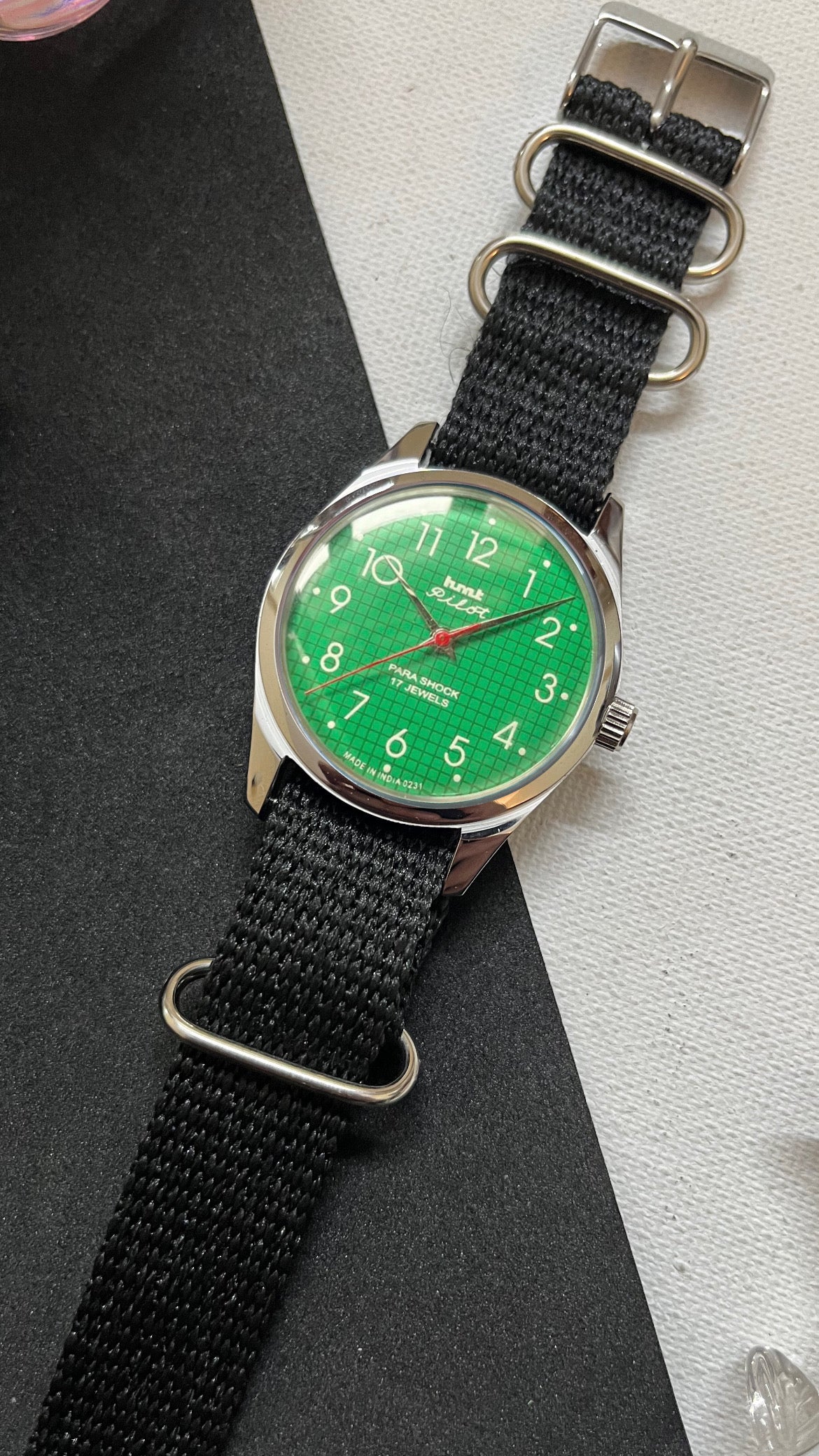 HMT Pilot Graph Dial - GREEN