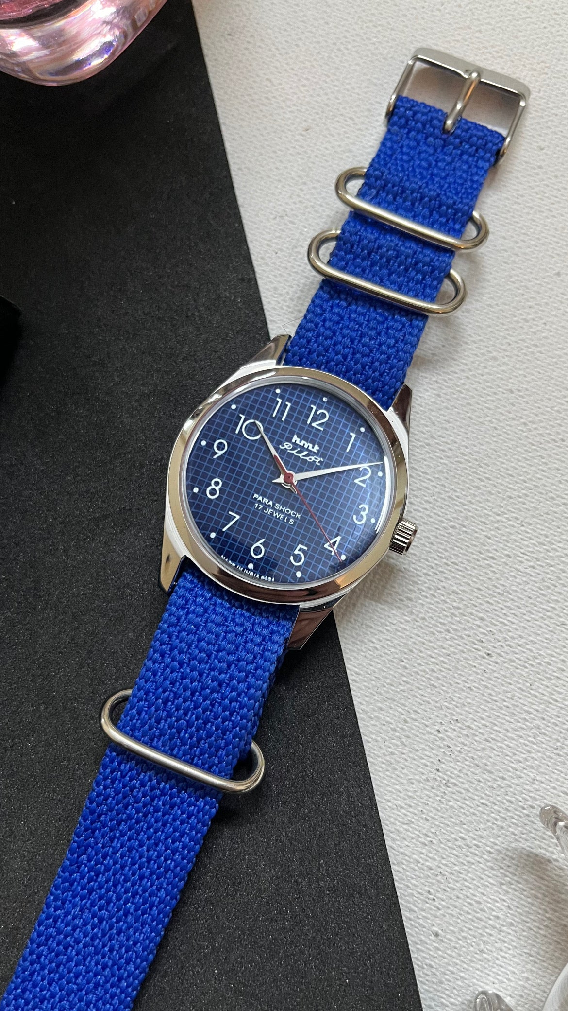 HMT Pilot Graph Dial- BLUE