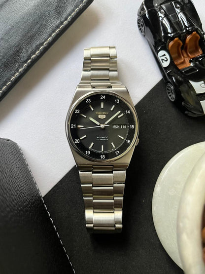 Seiko 5 Railway Time Black Dial (Pre Owned)