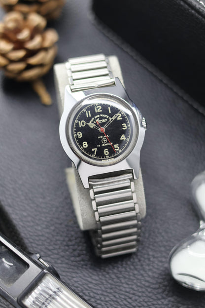 (Super Rare) West End Watch Co. SOWAR PRIMA with Bonklip Bracelet - Hand Winding Swiss Vintage Watch (Pre Owned) - SE629