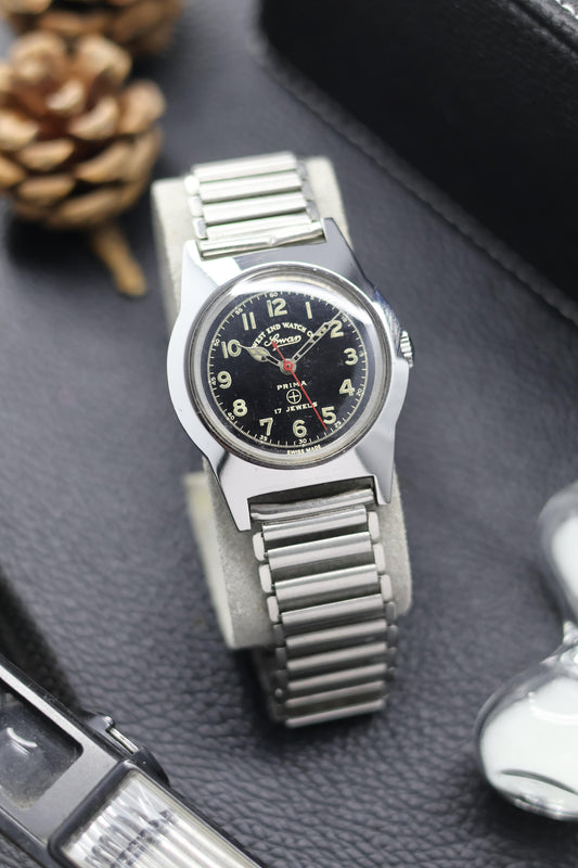 (Super Rare) West End Watch Co. SOWAR PRIMA with Bonklip Bracelet - Hand Winding Swiss Vintage Watch (Pre Owned) - SE629