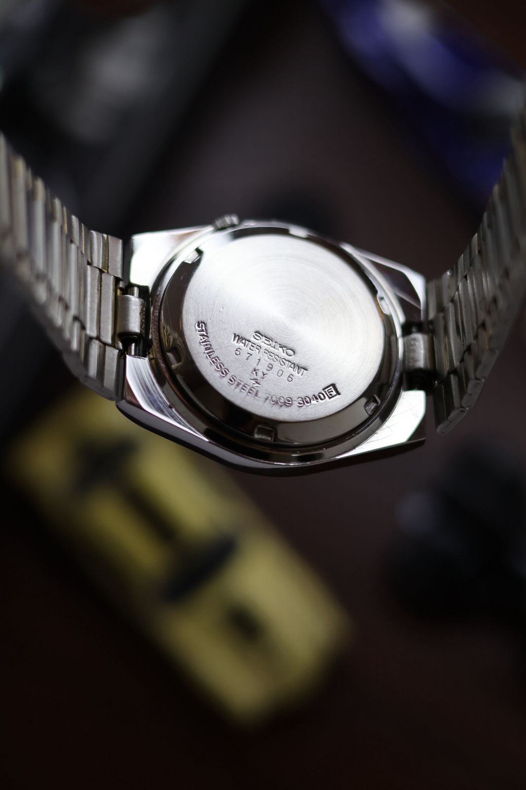 (Super Rare) 1986 Seiko 5 Navy Blue Motif Dial - Automatic Vintage Watch (Pre Owned) - SE493