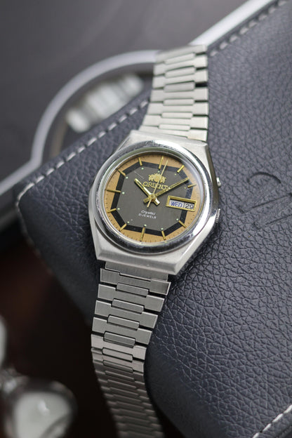 (Super Rare) Orient Tri-Star Crystal Octagon Motif Dial - Automatic Vintage Watch (Pre Owned) - SE455