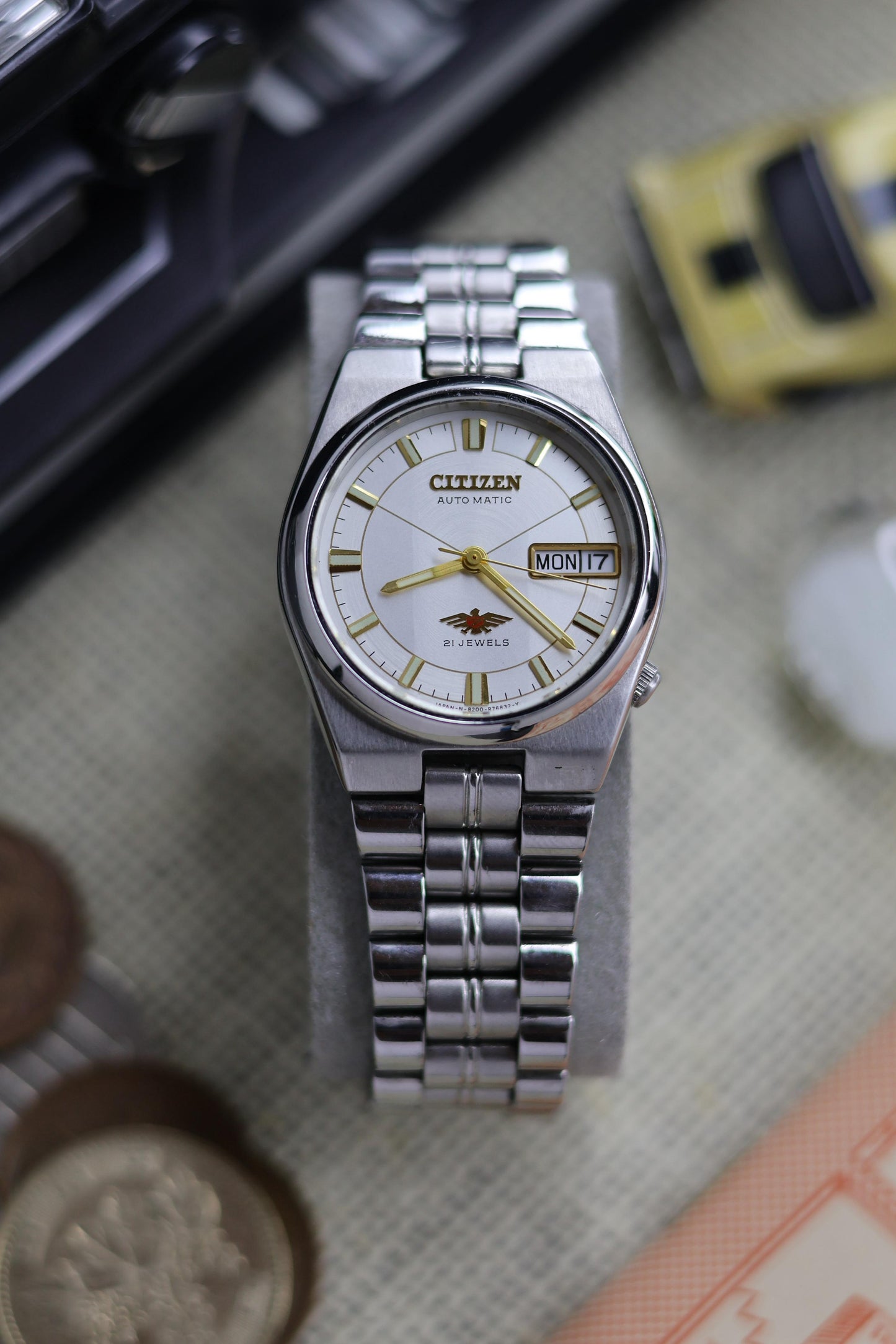 Citizen Eagle 7 White Motif Dial - Automatic Vintage Watch (Pre Owned) - SE504