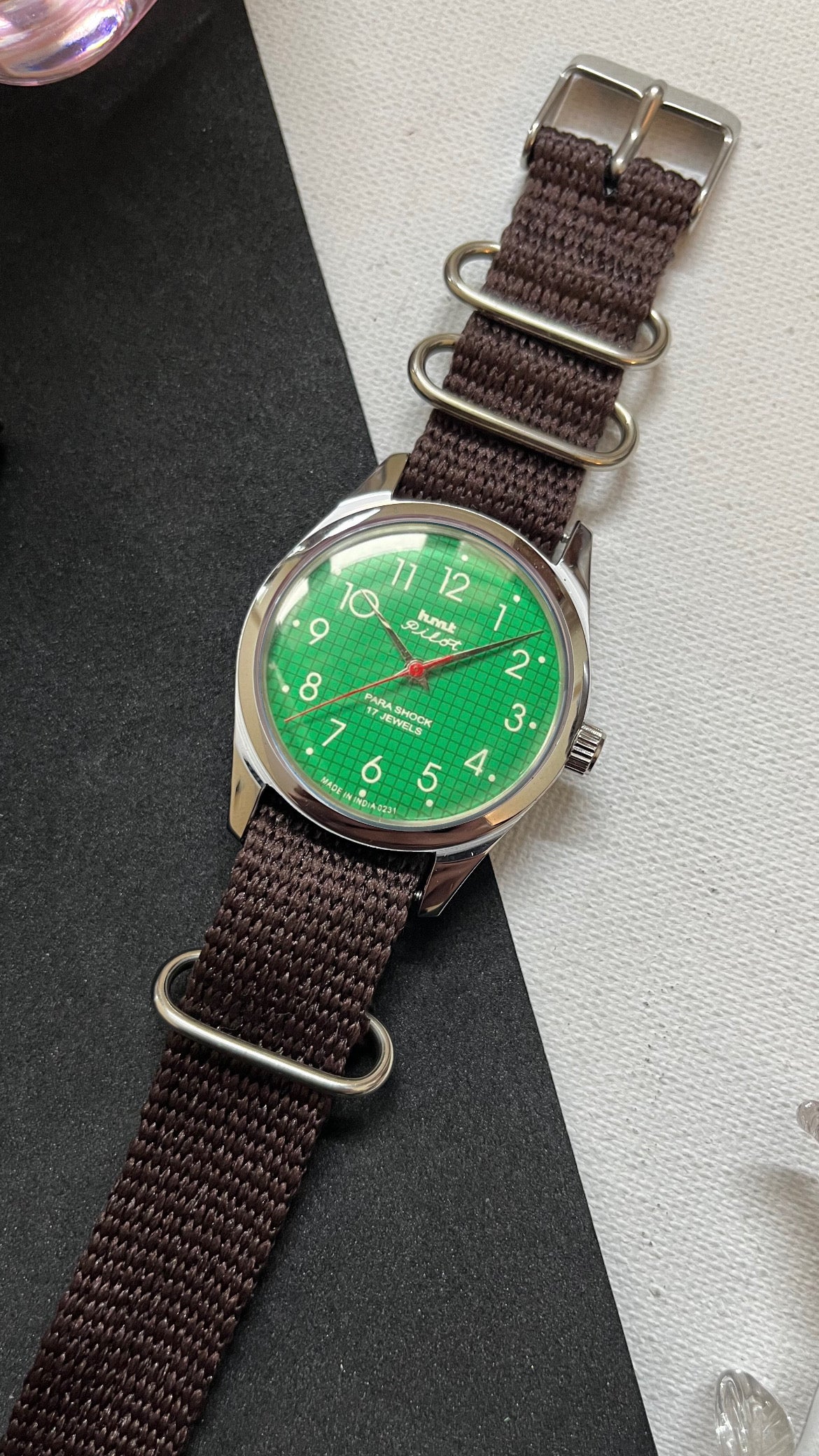 HMT Pilot Graph Dial - GREEN