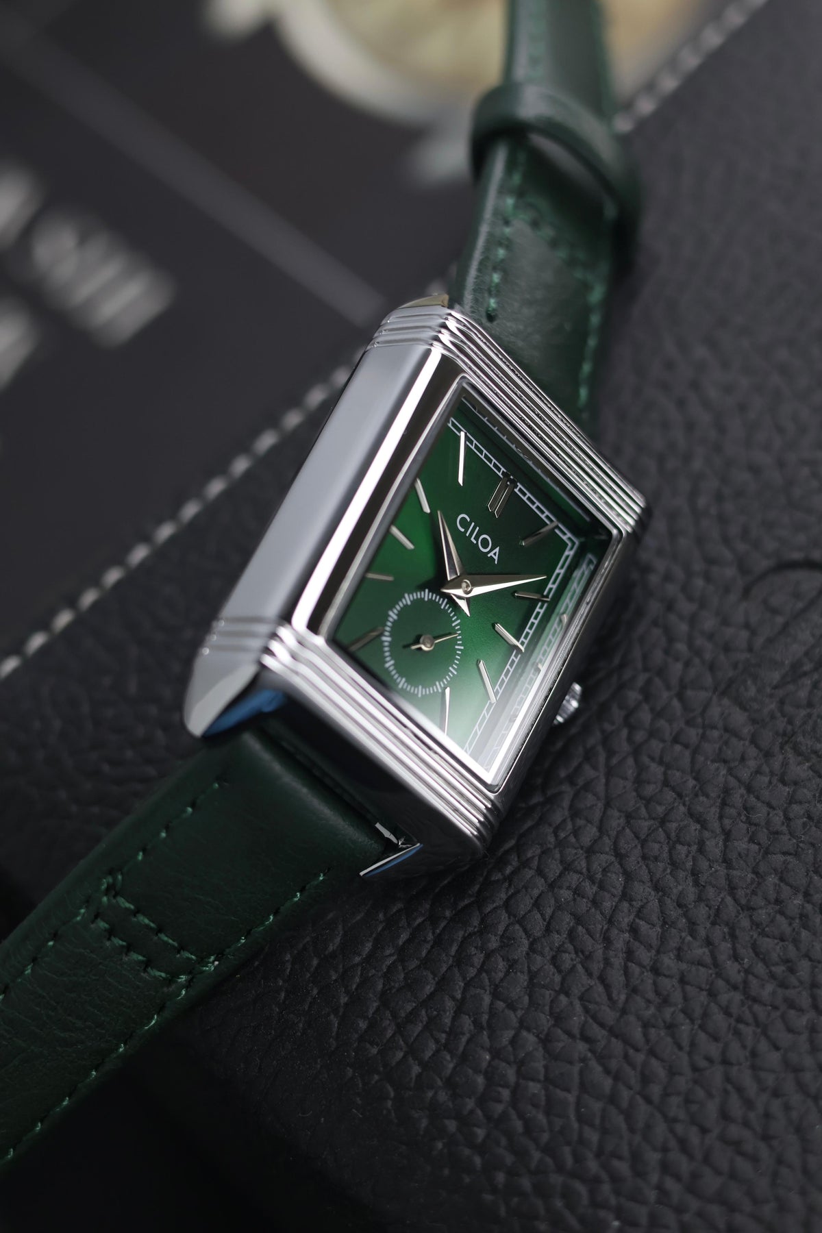 CILOA TANK Green Dial Watch with Small Seconds - READY TO SHIP (IMPORTED)