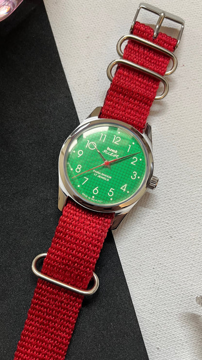 HMT Pilot Graph Dial - GREEN