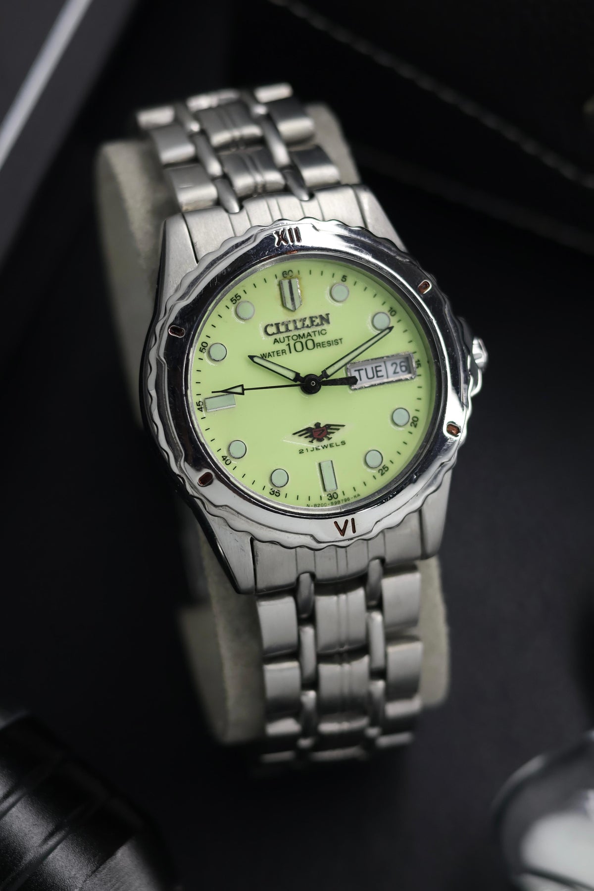(Super Rare) Citizen Eagle 7 Lume Dial with Glass Back - Automatic Vintage Watch (Pre Owned) - SE676