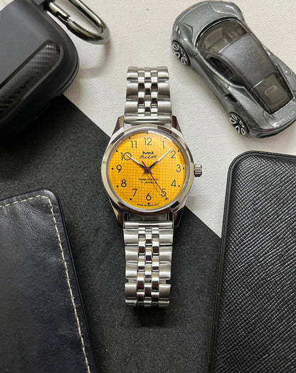 HMT Pilot Graph Dial- YELLOW