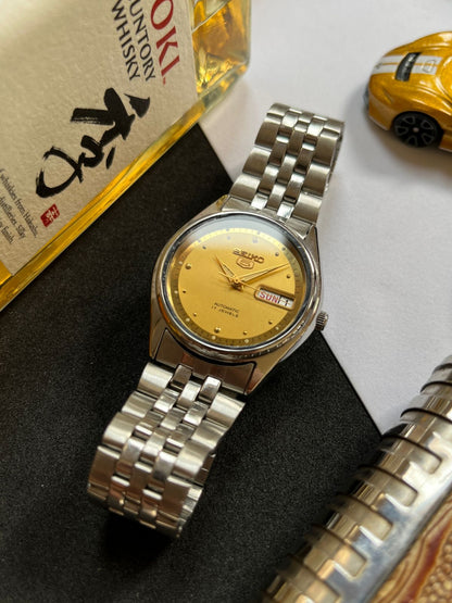 Seiko 5 Gold Patterned Dial (Pre Owned)