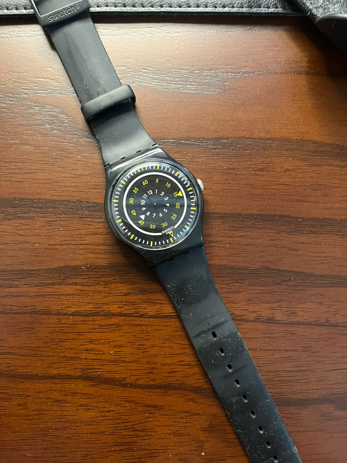 Swatch Black Dial with Transparent Markers (Pre Owned)