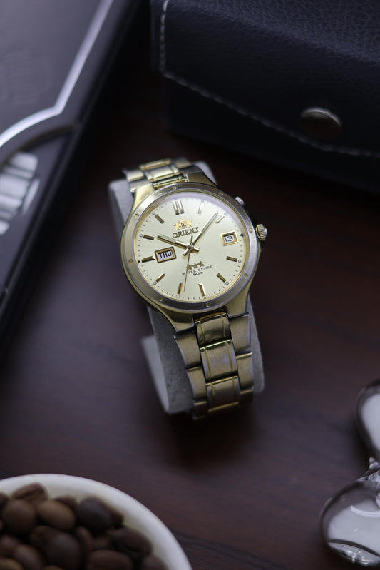 Orient Tri-Star 50MWR Champagne Dial - Automatic Vintage Watch (Pre Owned) - A347