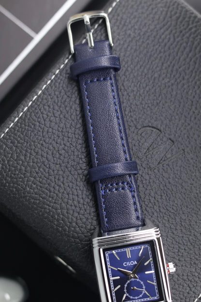 CILOA TANK Blue Dial Watch with Small Seconds - READY TO SHIP (IMPORTED)