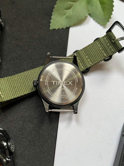 TIMEX Expedition Scout 40mm Black Dial with Green Nato Strap (Pre-Owned)