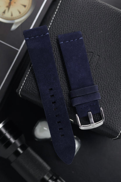 PREMIUM Suede Leather Watch Strap (22mm) - with FREE Strap Tool!