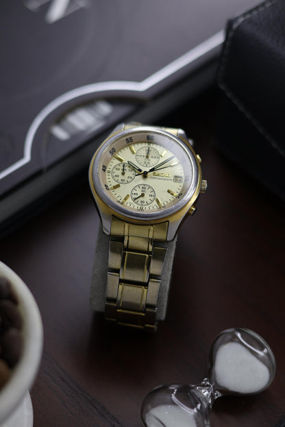 (Super Rare) Seiko Chronograph Champagne Dial (Pre Owned) - A302