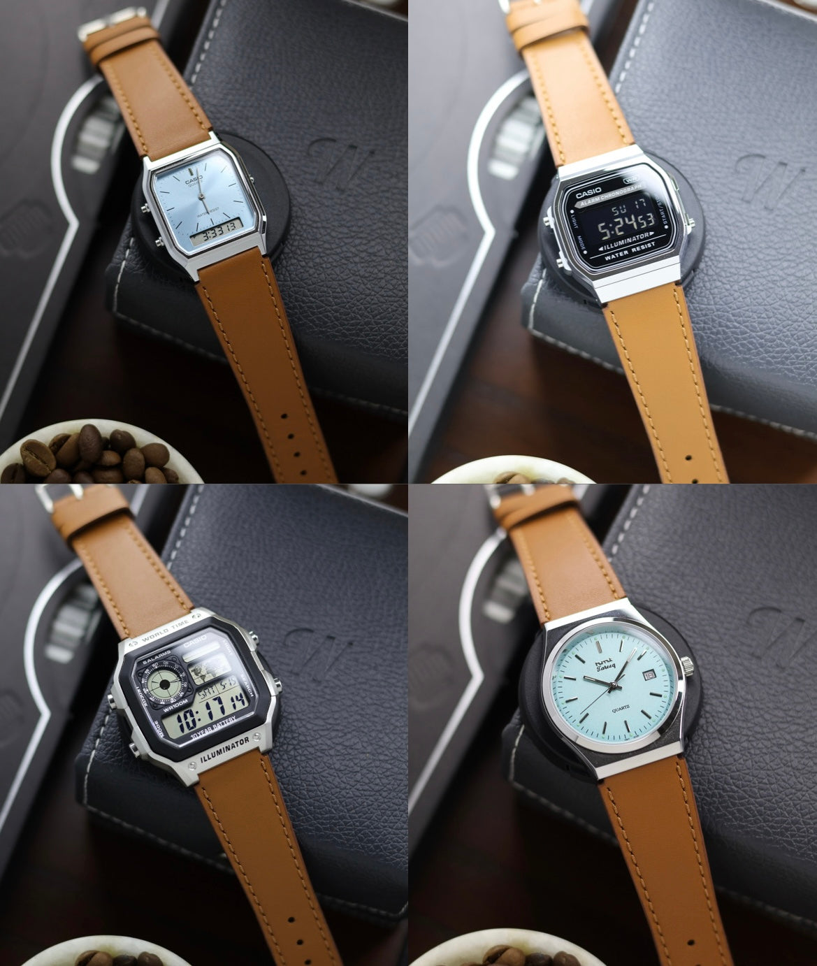 Premium Fitted 18mm Quick-Release Leather Strap + FREE Strap Tool!