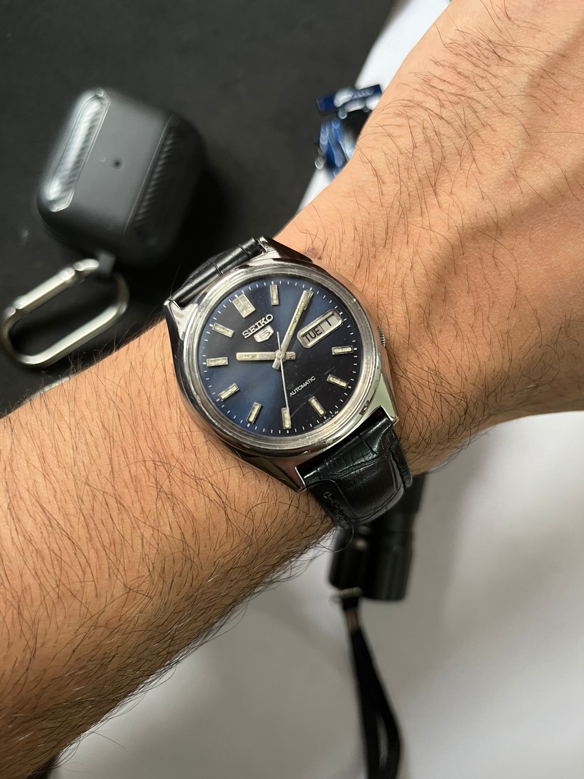 1974 Seiko 5 Blue Sunray Dial (Pre Owned)