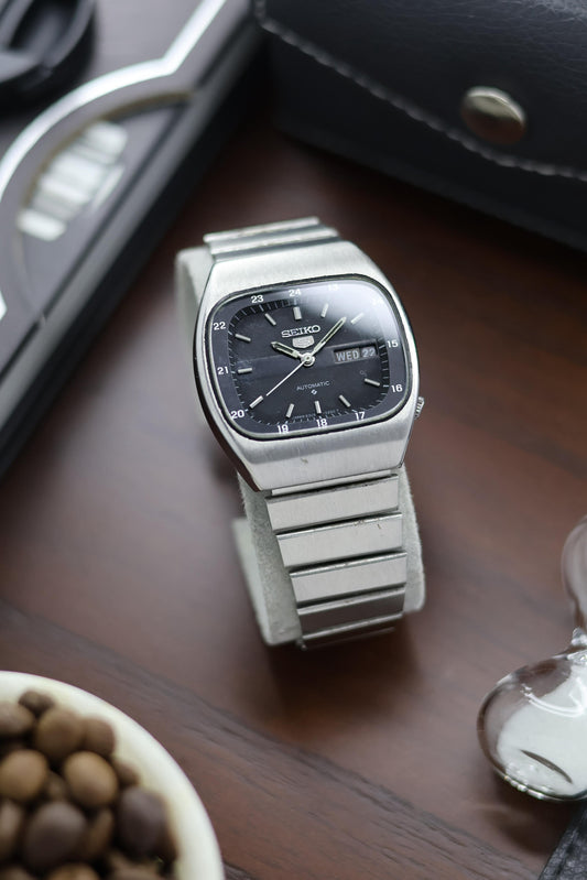 1981 Seiko 5 Railway Time Blue Dial - Automatic Vintage Watch (Pre Owned) - A261