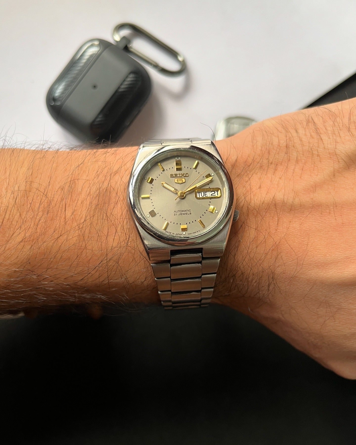 Seiko 5 - Grey Patterned Dial (Pre Owned)