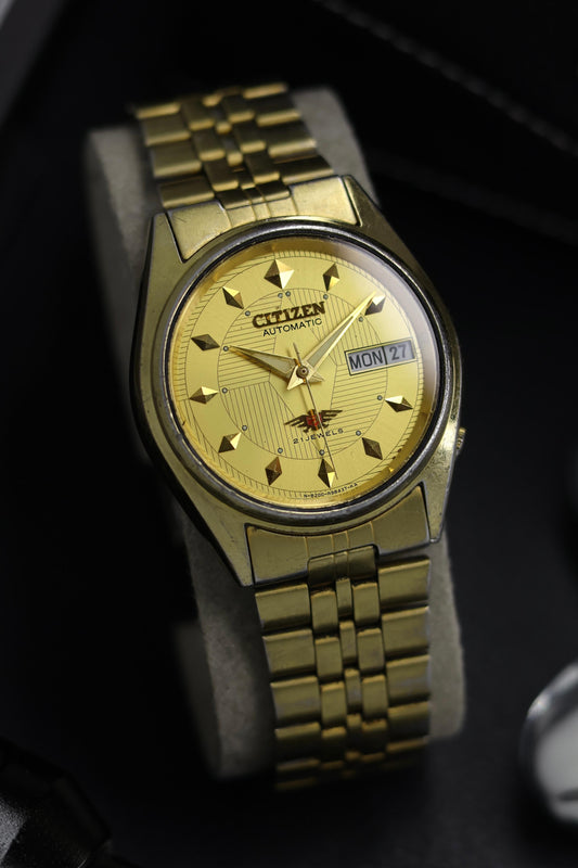 (Super Rare) Citizen Eagle 7 Gold Motif Dial - Automatic Vintage Watch (Pre Owned) - SE534