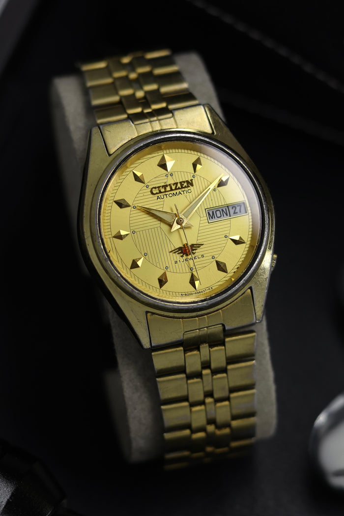 (Super Rare) Citizen Eagle 7 Gold Motif Dial - Automatic Vintage Watch (Pre Owned) - SE534