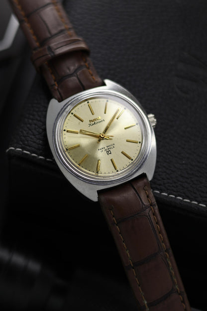 (Super Rare) Vintage HMT Kohinoor Champagne Sunray Dial - in Original Condition - Mechanical Hand Winding Watch (Pre Owned) - SE576