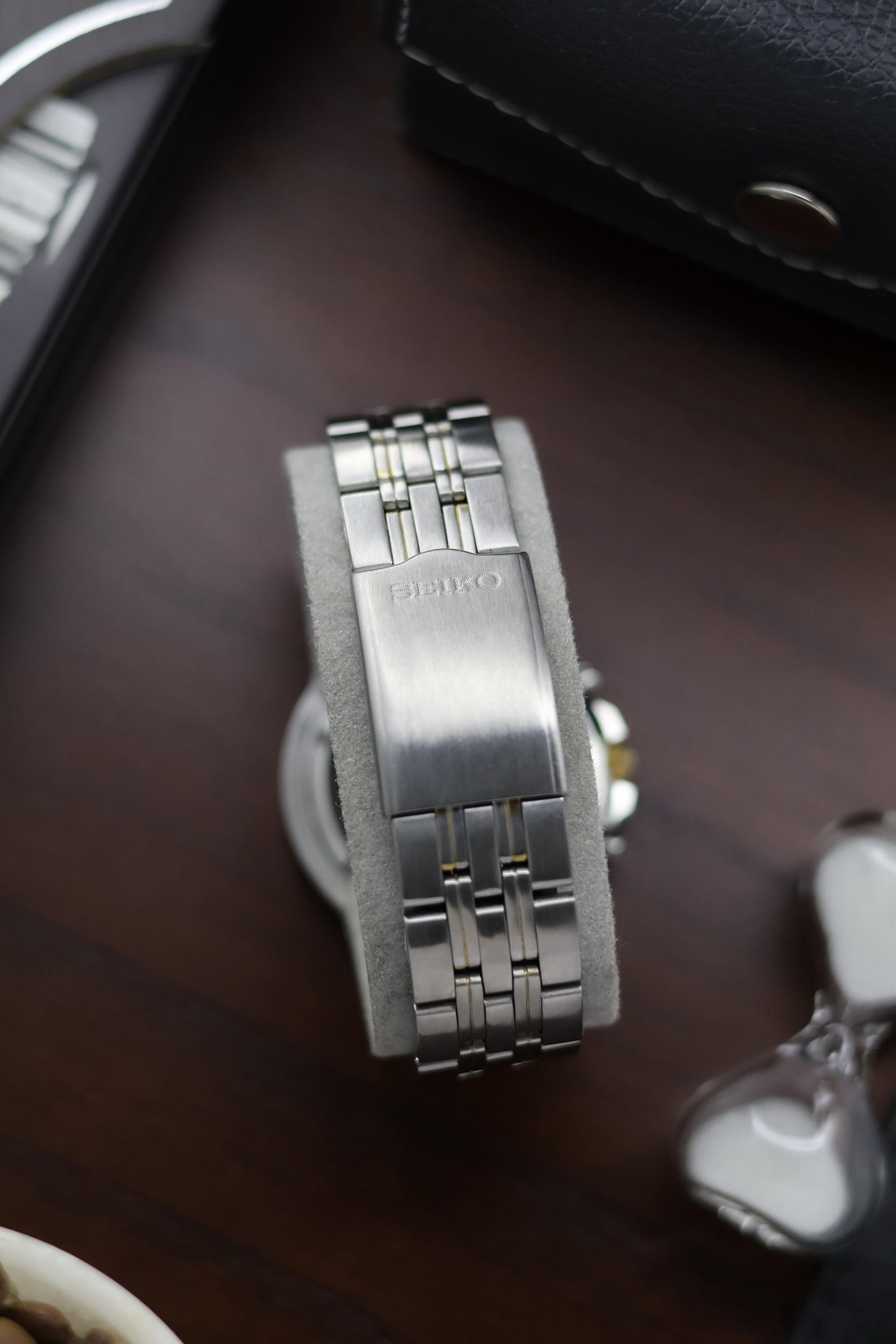 (Super Rare) Seiko Chronograph 100M Silver Dial with Alarm (Pre Owned) - A398
