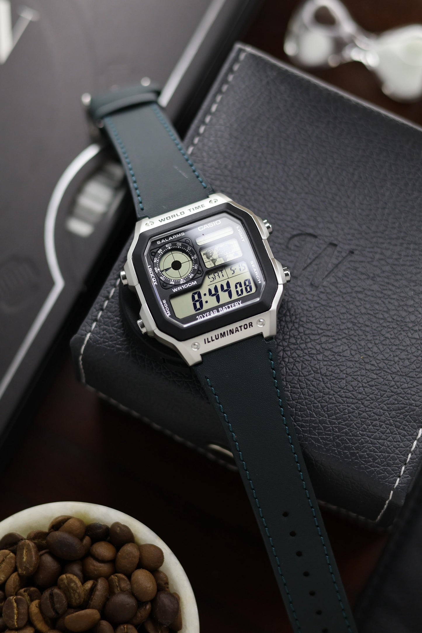 Leather Straps for CASIO AE1200 Series - with FREE Strap Tool!