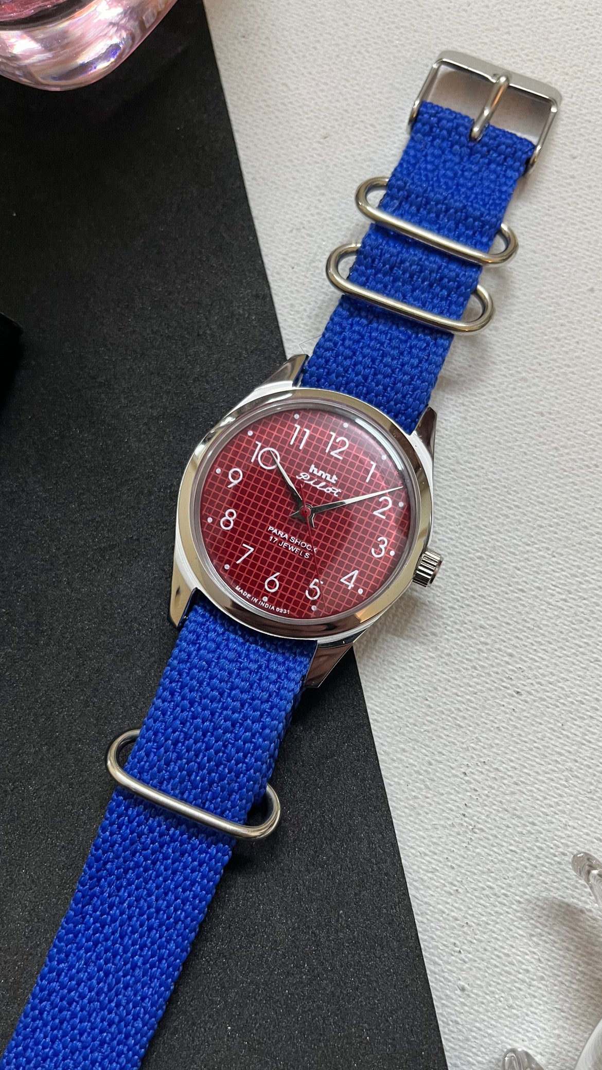 HMT Pilot Graph Dial - RED