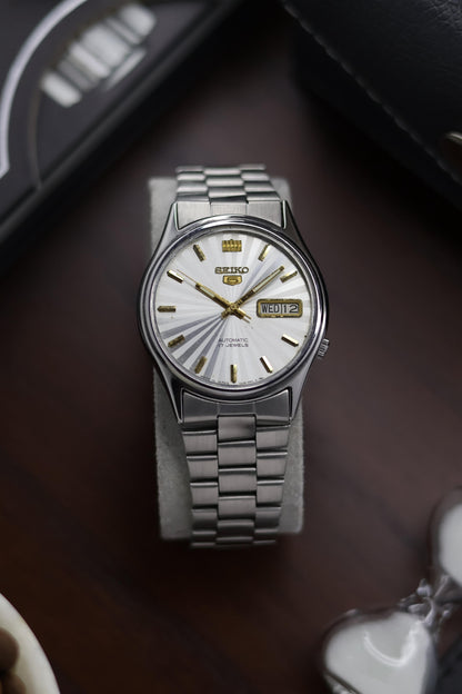1984 Seiko 5 Silver Sunray Dial - Automatic Vintage Watch (Pre Owned) - A263