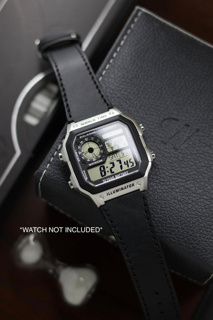 Leather Strap for CASIO AE1200 Series - with FREE Strap Tool!