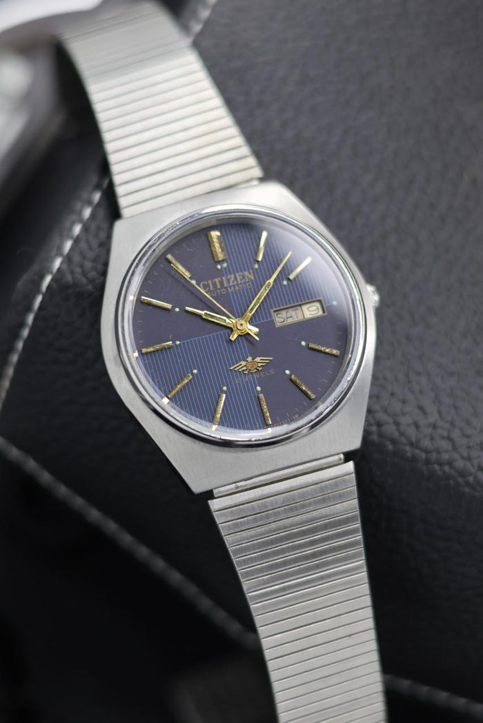 (Super Rare) Citizen Eagle 7 Blue Sector Dial - Automatic Vintage Watch (Pre Owned) - SE616