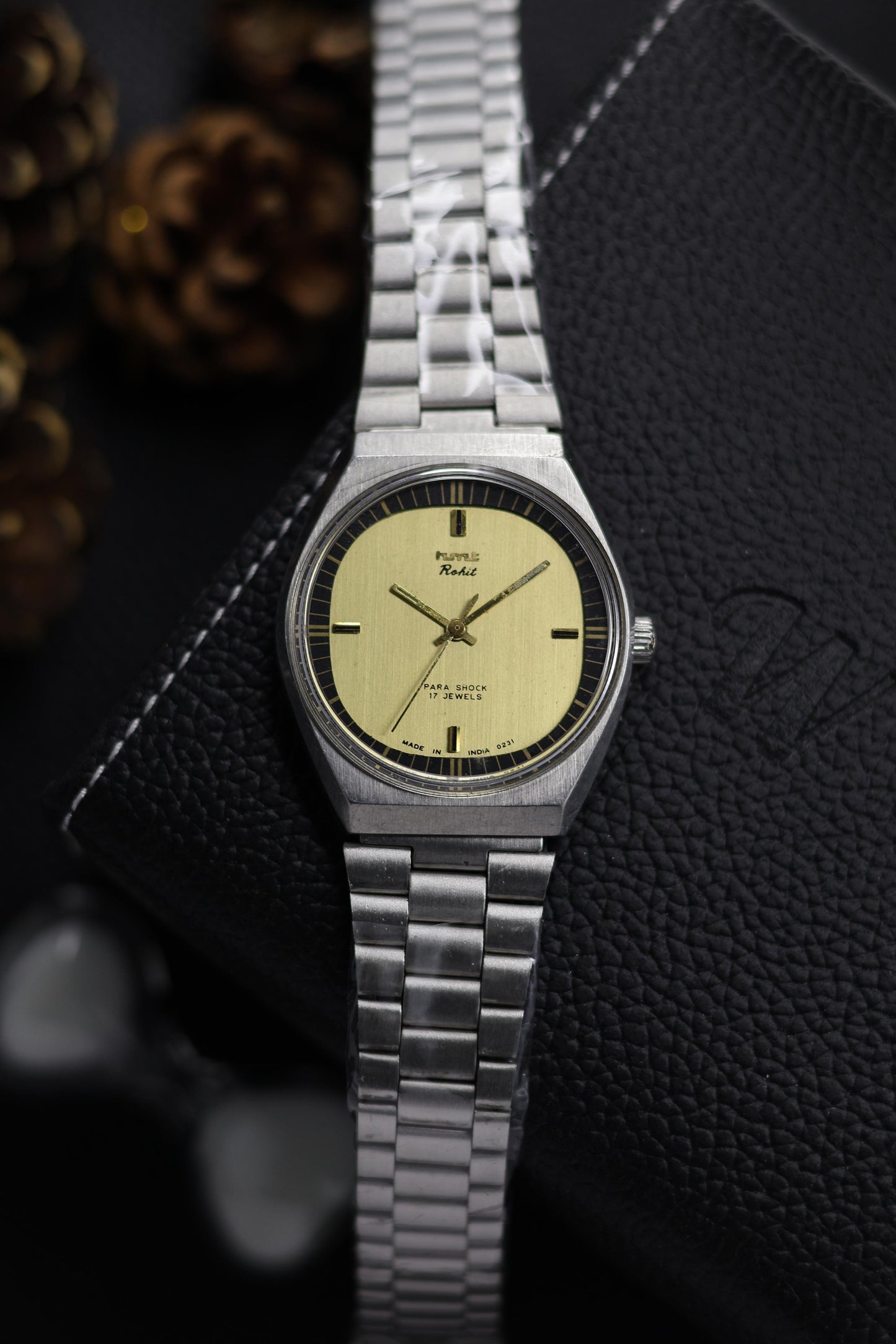 Vintage HMT Rohit Champagne Dial - in Original Condition - Mechanical Hand Winding Watch (Pre Owned) - A550