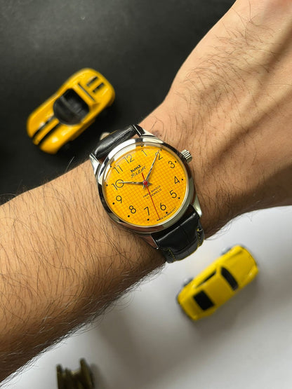 HMT Pilot Graph Dial- YELLOW