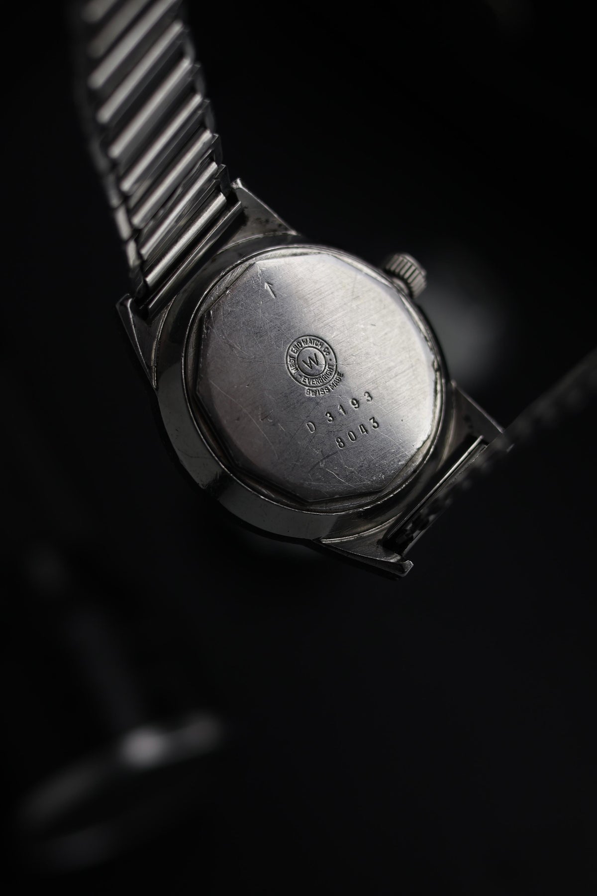 (Super Rare) West End Watch Co. SOWAR Black Dial with Bonklip Bracelet - Hand Wound Swiss Vintage Watch (Pre Owned) - SE795