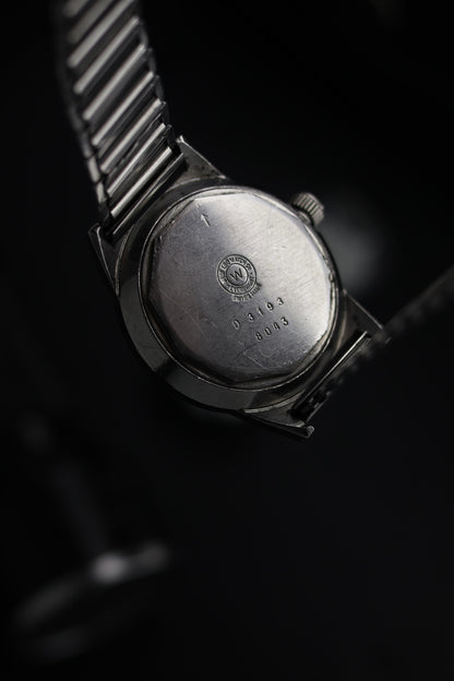 (Super Rare) West End Watch Co. SOWAR Black Dial with Bonklip Bracelet - Hand Wound Swiss Vintage Watch (Pre Owned) - SE795
