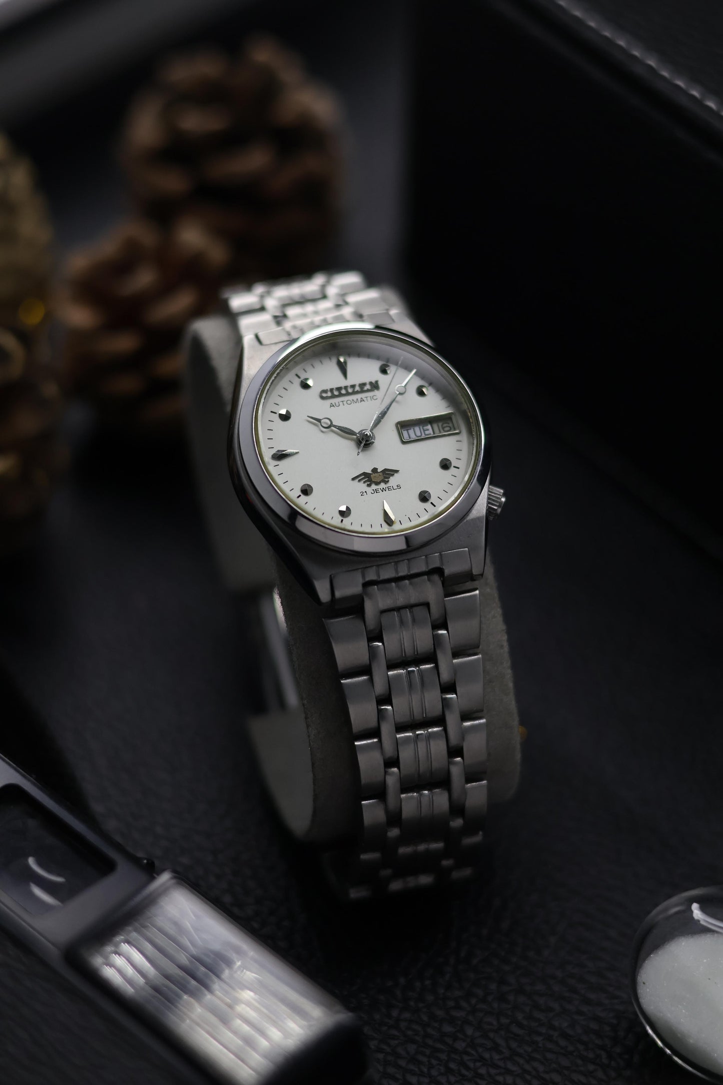 (Super Rare) Citizen Eagle 7 White Dial - Automatic Vintage Watch (Pre Owned) - SE508