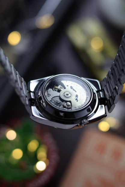 Seiko 5 Railway Time Lume Dial with Glass Back - Automatic Vintage Watch (Pre Owned) - SE532
