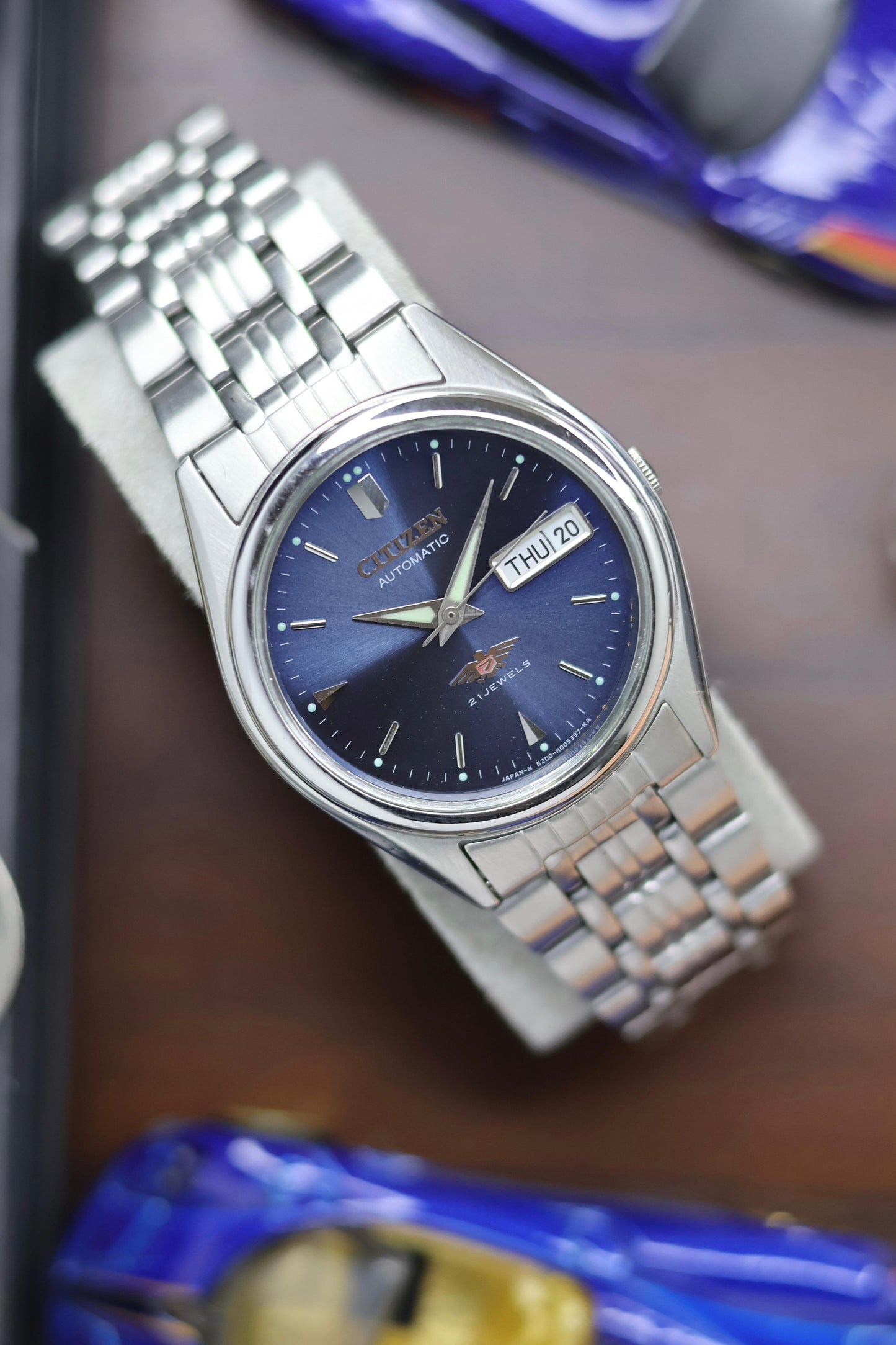 (Super Rare) Citizen Eagle 7 Blue Sunray Dial - Automatic Vintage Watch (Pre Owned) - SE525